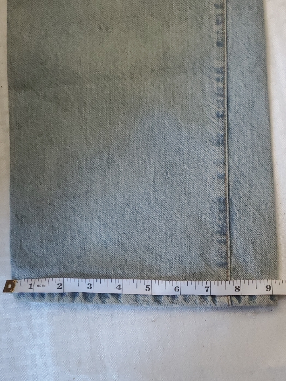 Zara Light Blue Wide Leg Flare Jeans - Picture 3 of 14